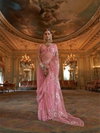 Pichhawai Ruby Chiffon Embroidery Designer Saree Suppliers In India
